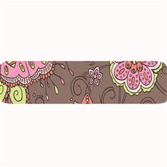 Ice Cream Flower Floral Rose Sunflower Leaf Star Brown Large Bar Mats by Alisyart