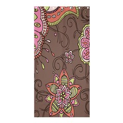 Ice Cream Flower Floral Rose Sunflower Leaf Star Brown Shower Curtain 36  X 72  (stall) 