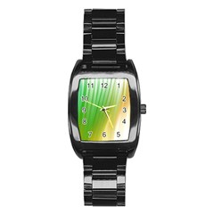 Folded Paint Texture Background Stainless Steel Barrel Watch by Simbadda