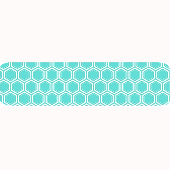 Plaid Circle Blue Wave Large Bar Mats