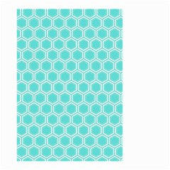 Plaid Circle Blue Wave Small Garden Flag (two Sides)