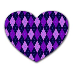 Plaid Triangle Line Wave Chevron Blue Purple Pink Beauty Argyle Heart Mousepads by Alisyart