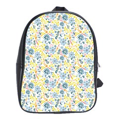 Flower Floral Bird Peacok Sunflower Star Leaf Rose School Bags(large) 