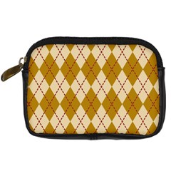 Plaid Triangle Line Wave Chevron Orange Red Grey Beauty Argyle Digital Camera Cases