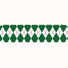 Plaid Triangle Line Wave Chevron Green Red White Beauty Argyle Large Bar Mats by Alisyart