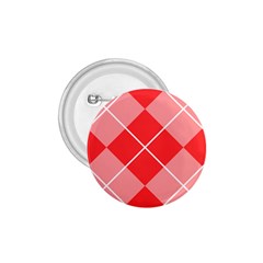 Plaid Triangle Line Wave Chevron Red White Beauty Argyle 1 75  Buttons