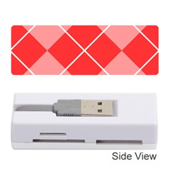 Plaid Triangle Line Wave Chevron Red White Beauty Argyle Memory Card Reader (stick) 