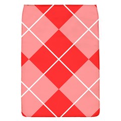 Plaid Triangle Line Wave Chevron Red White Beauty Argyle Flap Covers (s) 