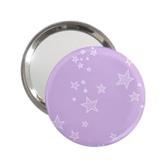 Star Lavender Purple Space 2 25  Handbag Mirrors by Alisyart