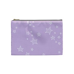 Star Lavender Purple Space Cosmetic Bag (medium) 