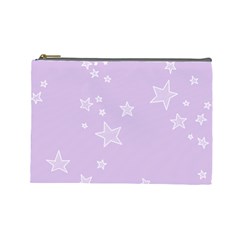 Star Lavender Purple Space Cosmetic Bag (large)  by Alisyart