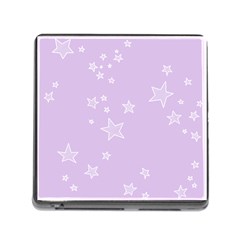 Star Lavender Purple Space Memory Card Reader (square)