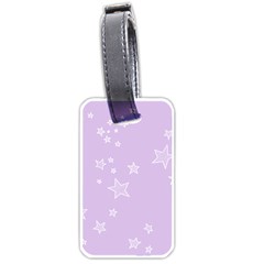 Star Lavender Purple Space Luggage Tags (one Side)  by Alisyart