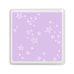 Star Lavender Purple Space Memory Card Reader (square) 