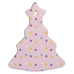 Star Rainbow Coror Purple Gold White Blue Christmas Tree Ornament (two Sides)