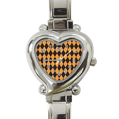 Plaid Triangle Line Wave Chevron Yellow Red Blue Orange Black Beauty Argyle Heart Italian Charm Watch