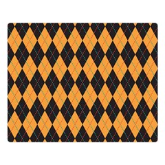 Plaid Triangle Line Wave Chevron Yellow Red Blue Orange Black Beauty Argyle Double Sided Flano Blanket (large) 