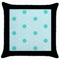 Star White Fan Blue Throw Pillow Case (black) by Alisyart