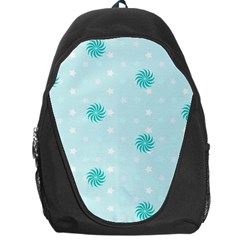 Star White Fan Blue Backpack Bag by Alisyart