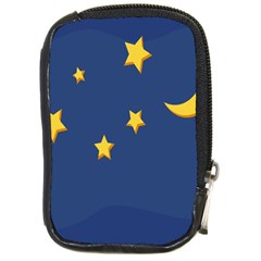 Starry Star Night Moon Blue Sky Light Yellow Compact Camera Cases