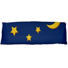 Starry Star Night Moon Blue Sky Light Yellow Body Pillow Case (dakimakura)