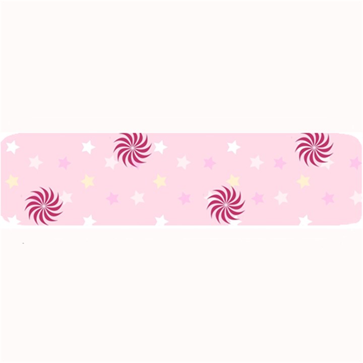 Star White Fan Pink Large Bar Mats