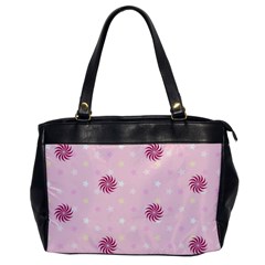 Star White Fan Pink Office Handbags