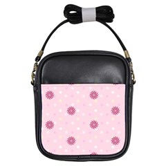 Star White Fan Pink Girls Sling Bags by Alisyart