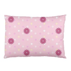 Star White Fan Pink Pillow Case (two Sides)