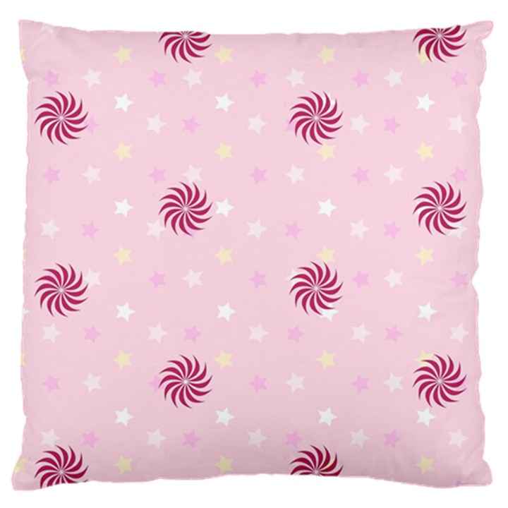 Star White Fan Pink Large Cushion Case (Two Sides)