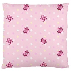 Star White Fan Pink Standard Flano Cushion Case (two Sides)