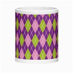 Plaid Triangle Line Wave Chevron Green Purple Grey Beauty Argyle Morph Mugs Center