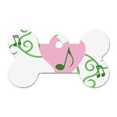 Sweetie Belle s Love Heart Music Note Leaf Green Pink Dog Tag Bone (two Sides) by Alisyart