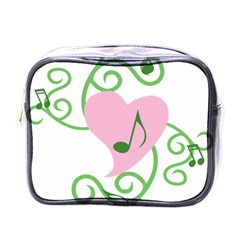 Sweetie Belle s Love Heart Music Note Leaf Green Pink Mini Toiletries Bags by Alisyart