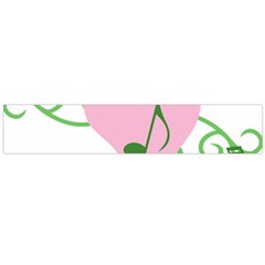 Sweetie Belle s Love Heart Music Note Leaf Green Pink Flano Scarf (large)