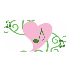 Sweetie Belle s Love Heart Music Note Leaf Green Pink Satin Wrap by Alisyart