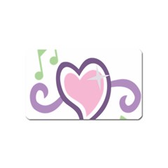 Sweetie Belle s Love Heart Star Music Note Green Pink Purple Magnet (name Card) by Alisyart
