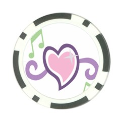 Sweetie Belle s Love Heart Star Music Note Green Pink Purple Poker Chip Card Guard