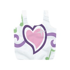 Sweetie Belle s Love Heart Star Music Note Green Pink Purple Full Print Recycle Bags (s)  by Alisyart