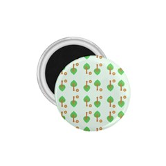 Tree Circle Green Yellow Grey 1 75  Magnets by Alisyart