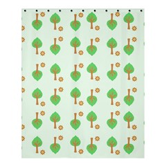 Tree Circle Green Yellow Grey Shower Curtain 60  X 72  (medium) 