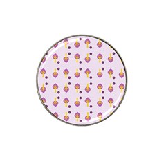 Tree Circle Purple Yellow Hat Clip Ball Marker (10 Pack)