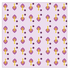 Tree Circle Purple Yellow Large Satin Scarf (square)