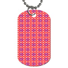 Roll Circle Plaid Triangle Red Pink White Wave Chevron Dog Tag (two Sides) by Alisyart