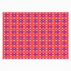 Roll Circle Plaid Triangle Red Pink White Wave Chevron Large Glasses Cloth by Alisyart