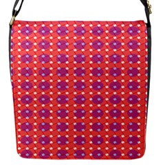 Roll Circle Plaid Triangle Red Pink White Wave Chevron Flap Messenger Bag (s)