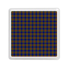 Tartan Fabrik Plaid Color Rainbow Memory Card Reader (square) 