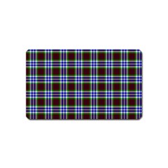 Tartan Fabrik Plaid Color Rainbow Triangle Magnet (name Card) by Alisyart