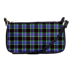 Tartan Fabrik Plaid Color Rainbow Triangle Shoulder Clutch Bags