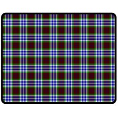 Tartan Fabrik Plaid Color Rainbow Triangle Double Sided Fleece Blanket (medium) 